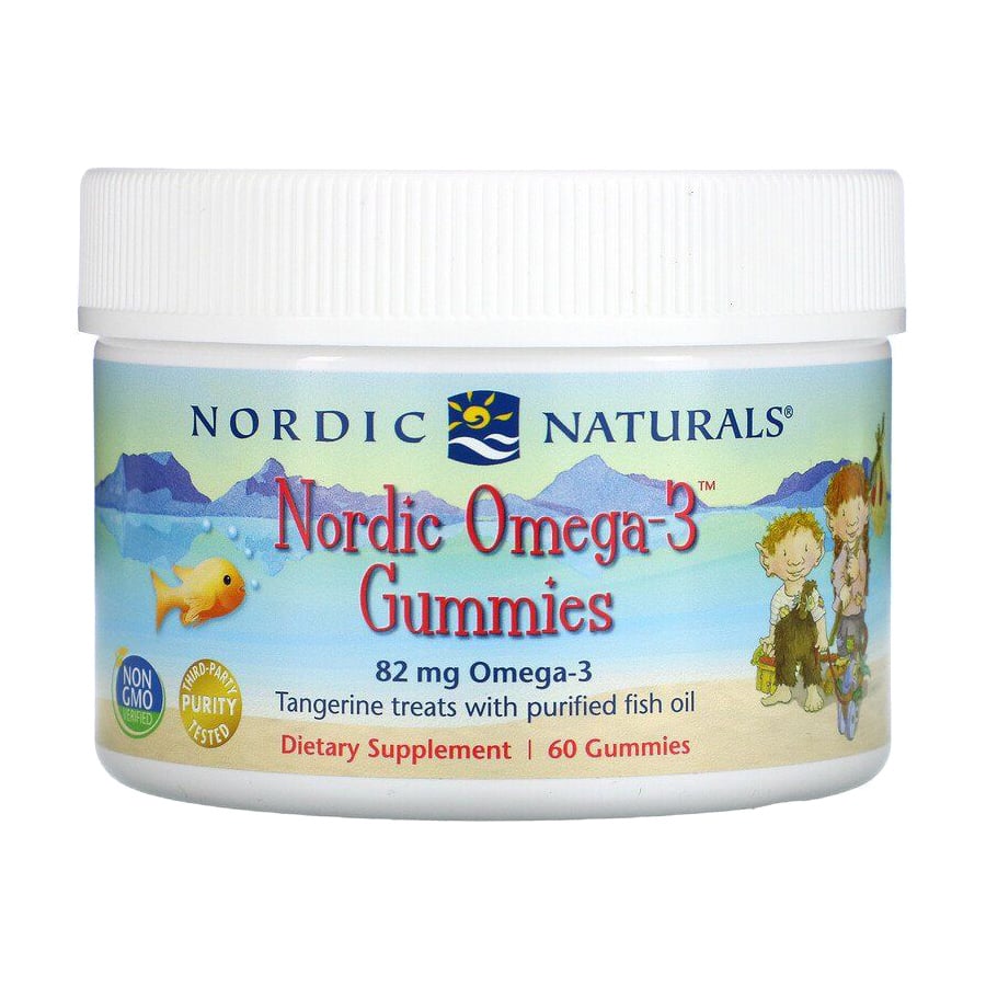 Омега-3 для дітей Nordic Naturals Nordic Omega-3 зі смаком мандарина 82 мг, 60 жувальних цукерок