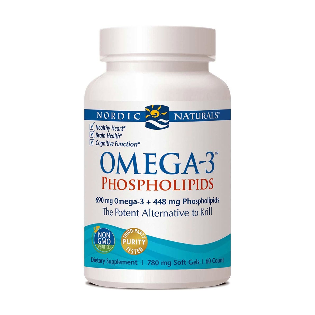 Омега-3 фосфоліпіди Nordic Naturals Omega-3 Phospholipids, 60 гелевих капсул