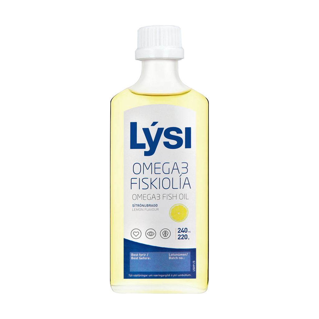 Омега 3 Риб'ячий жир Lysi Omega 3 Fish Oil зі смаком лимону, в рідині, 240 мл