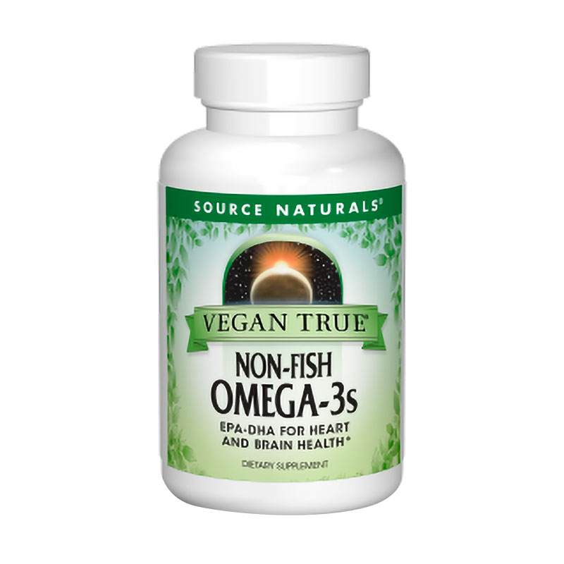 Омега-3 Source Naturals Omega-3S Non-Fish EPA-DHA 300 мг, 60 веганських капсул