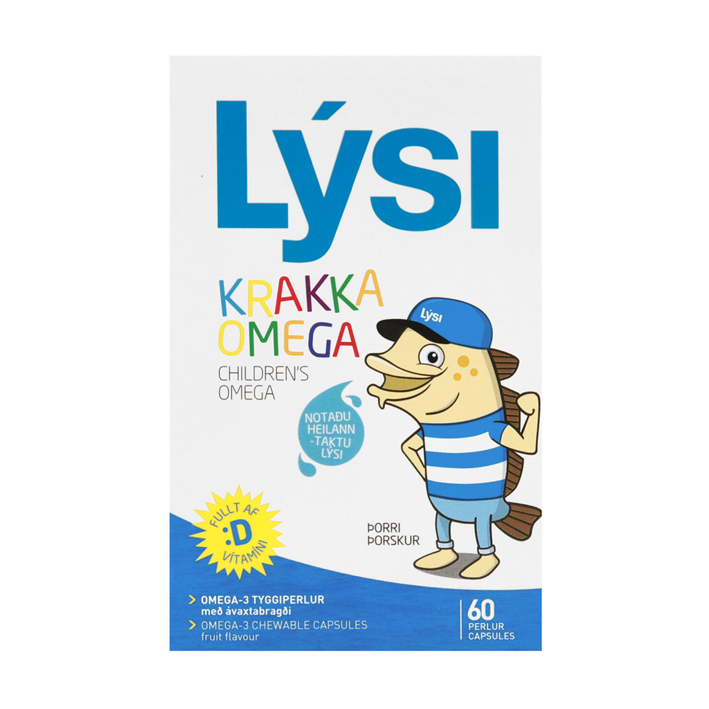 Омега для дітей Lysi Children's Omega з фруктовим смаком, 60 жувальних капсул