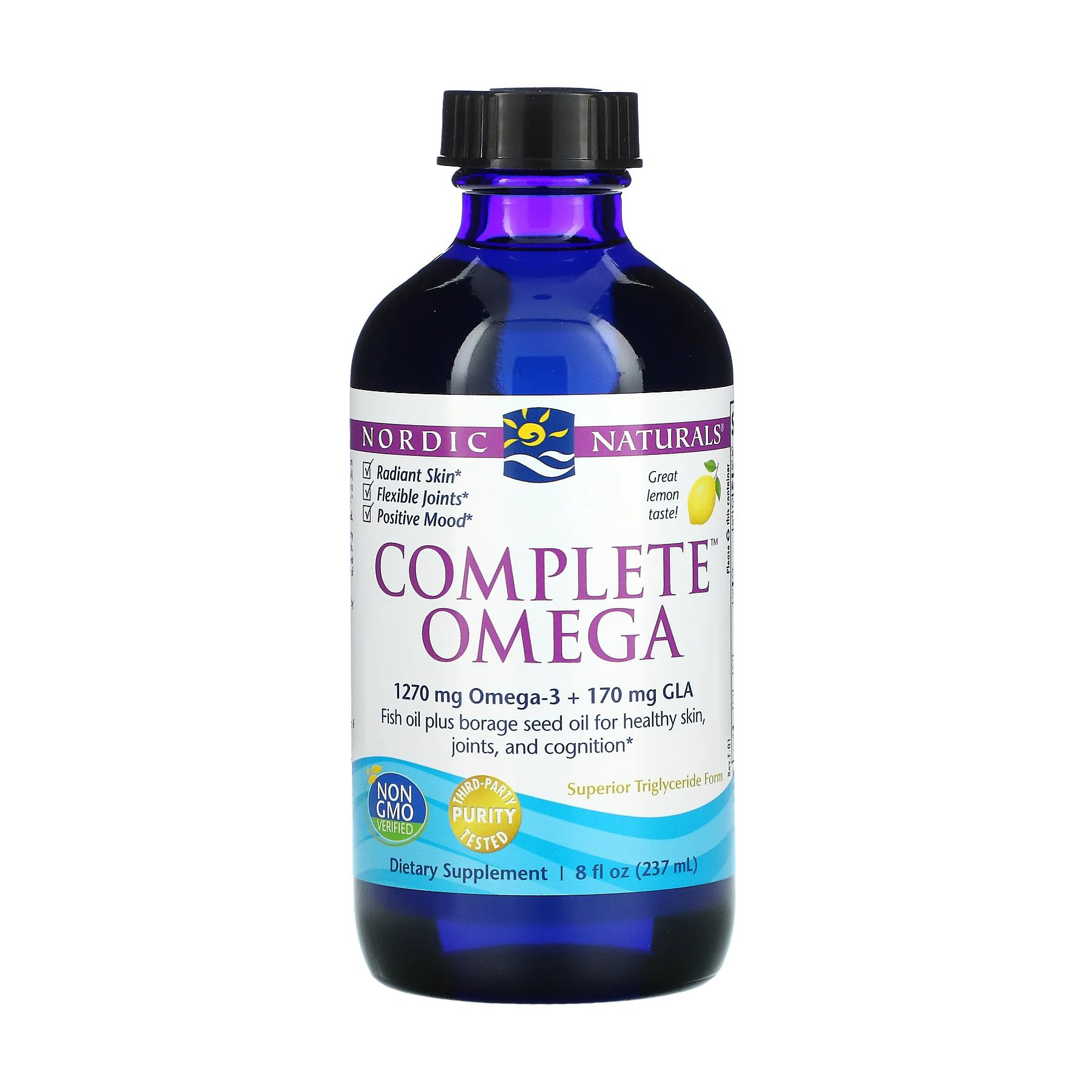 Омега комплекс Nordic Naturals Complete Omega зі смаком лимона, в рідині, 237 мл