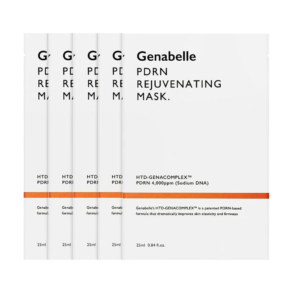 Омолоджувальна тканинна маска для обличчя Genabelle PDRN Rejuvenating Mask, 5*25 мл