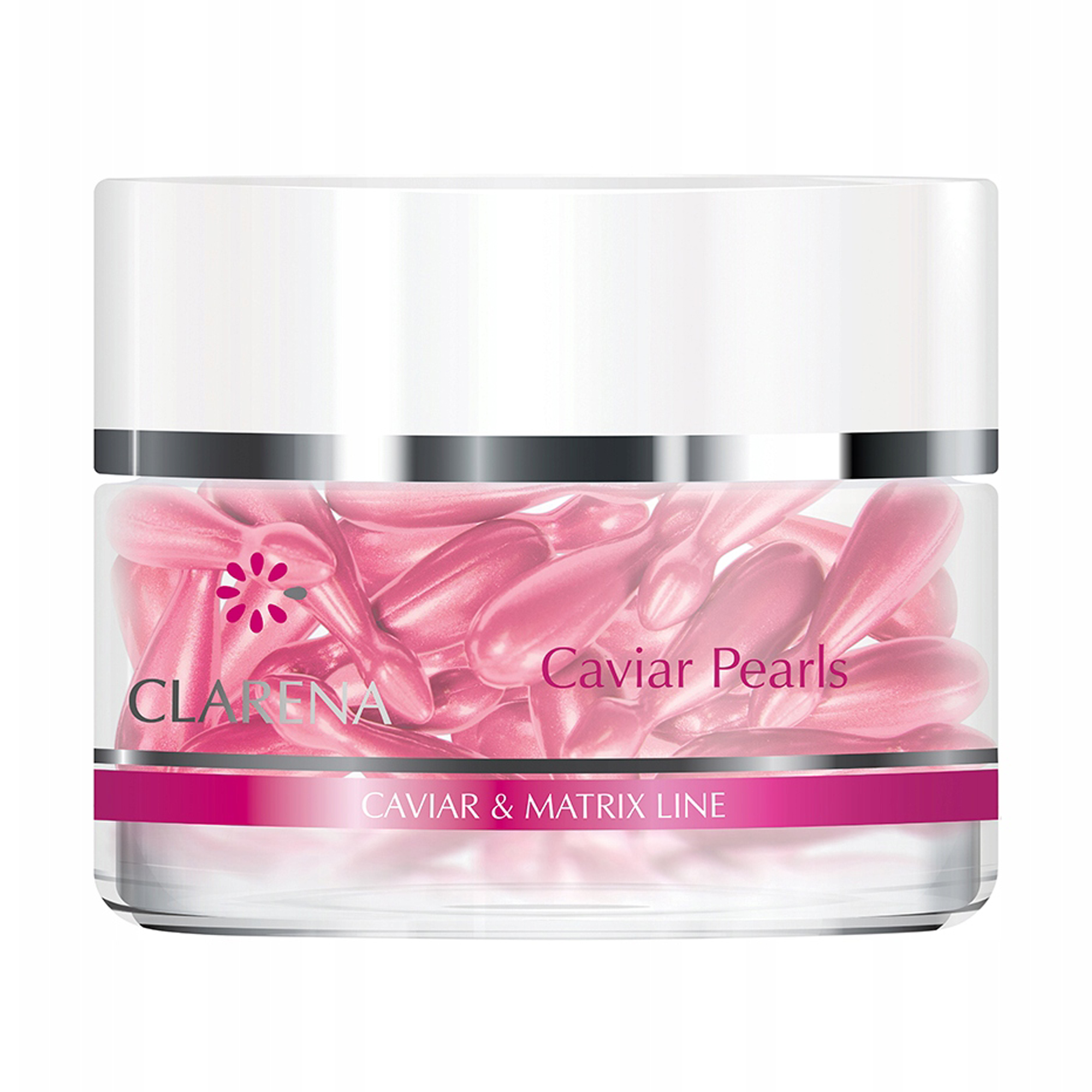 Омолоджувальні перлини для обличчя Clarena Caviar Pearls з екстрактом ікри, 30 шт