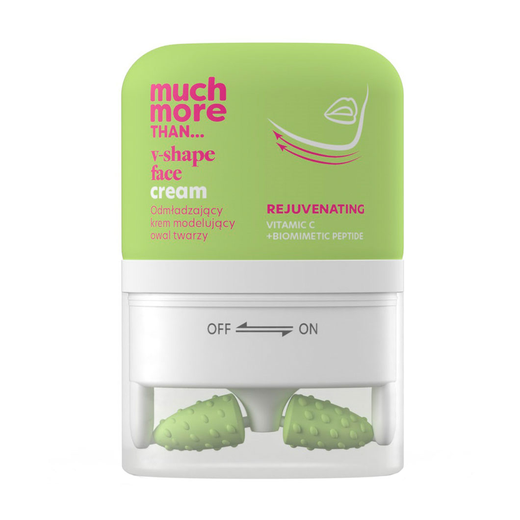 Омолоджувальний крем для обличчя HiSkin Much More Than V-Shape Face Cream з масажером, 50 мл