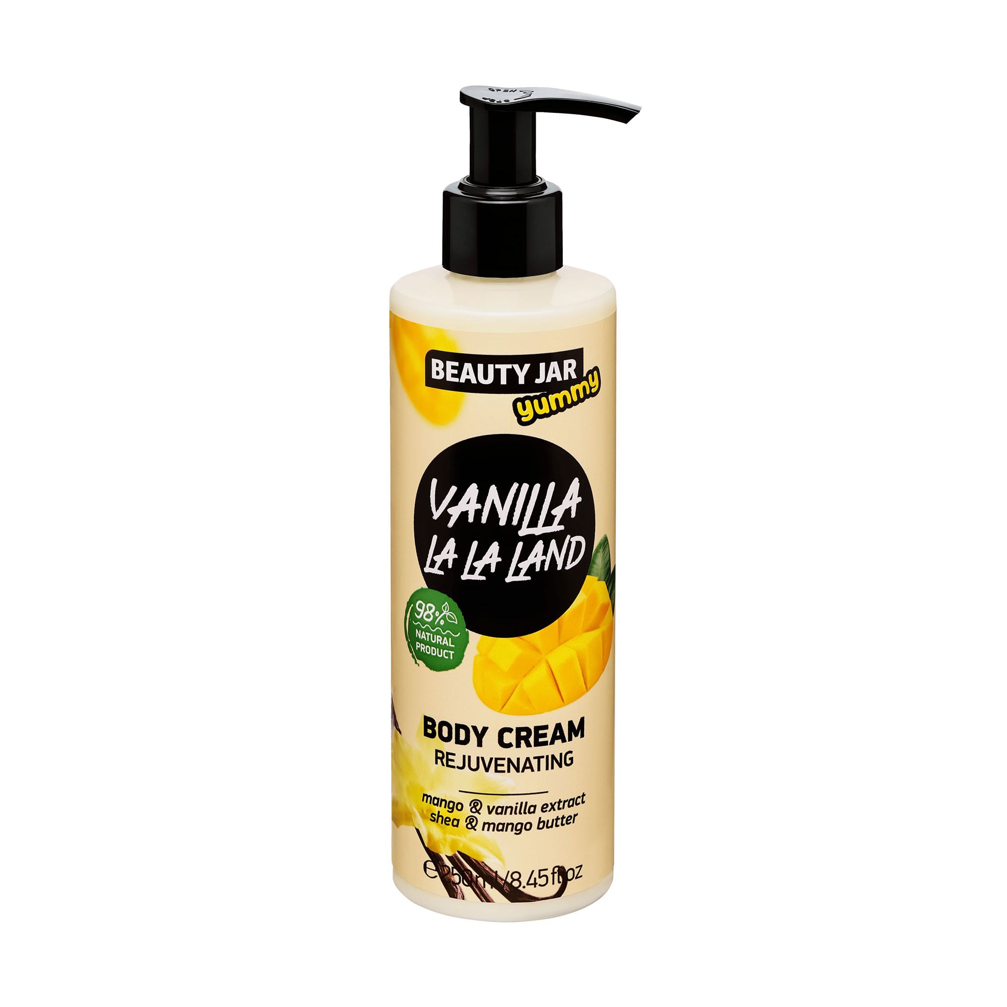 Омолоджувальний крем для тіла Beauty Jar Yummy Vanilla La La Land Rejuvenating Body Cream Ванільний Ла Ла Ленд, 250 мл