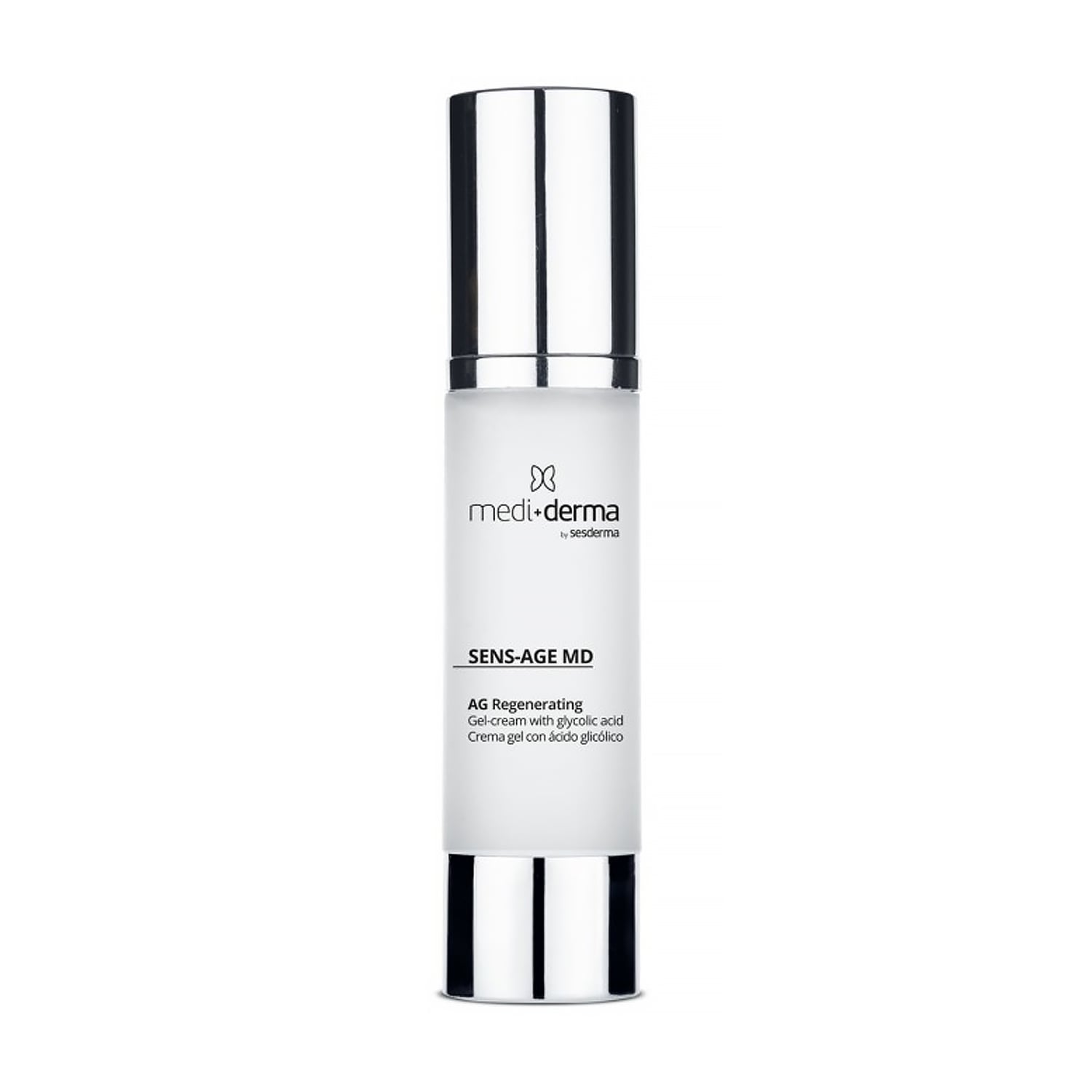 Омолоджувальний крем-гель для обличчя Mediderma Sens-Age MD AG Regenerating Gel-Cream з гліколевою кислотою, 50 мл