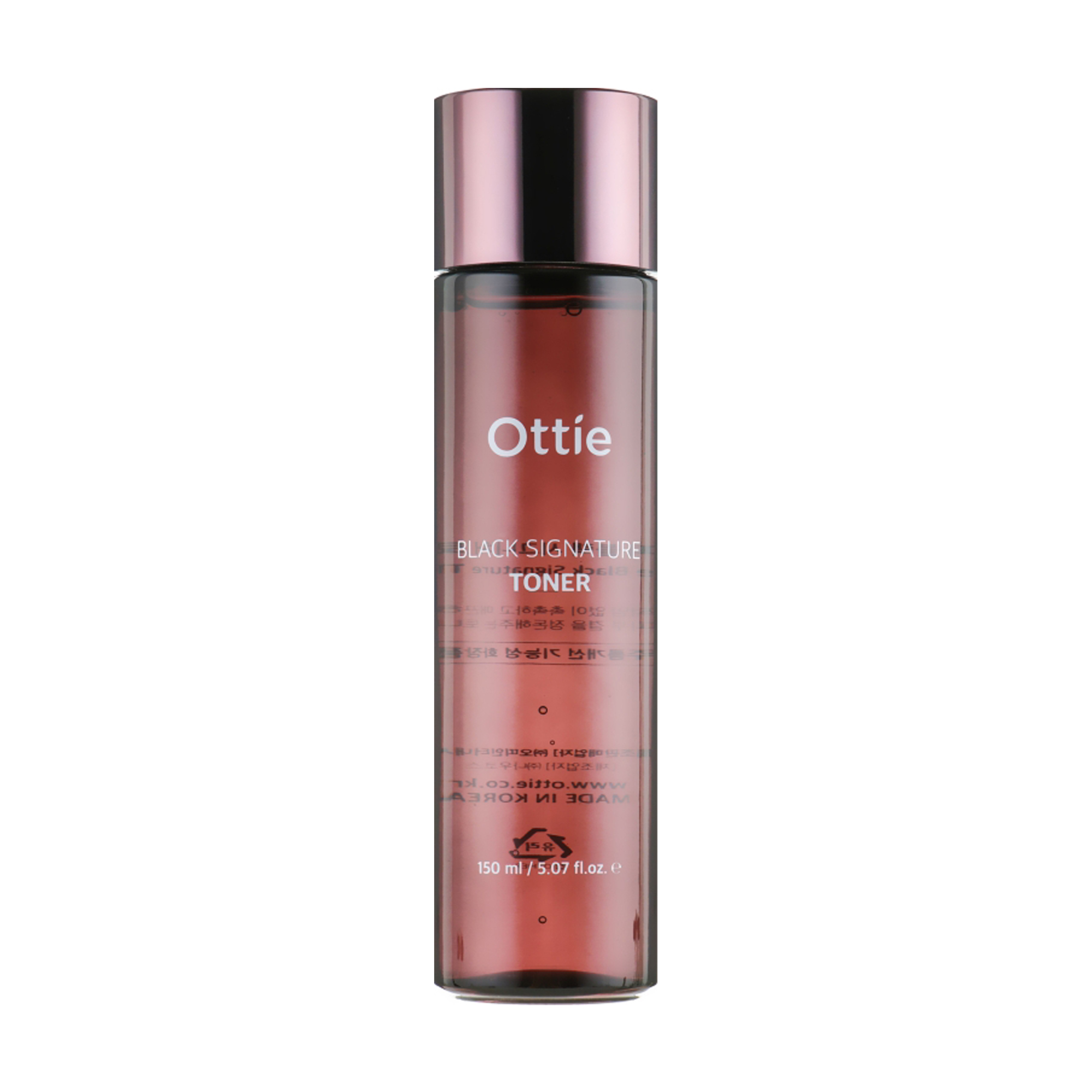 Омолоджувальний тонер для обличчя Ottie Black Signature з муцином равлика, 150 мл