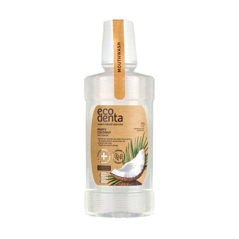 Ополіскувач для порожнини рота Ecodenta Organic Mouthwash з м'ятним кокосом, 250 мл