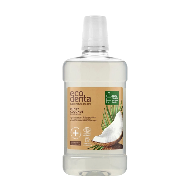 Ополіскувач для порожнини рота Ecodenta Organic Mouthwash з м'ятним кокосом, 500 мл