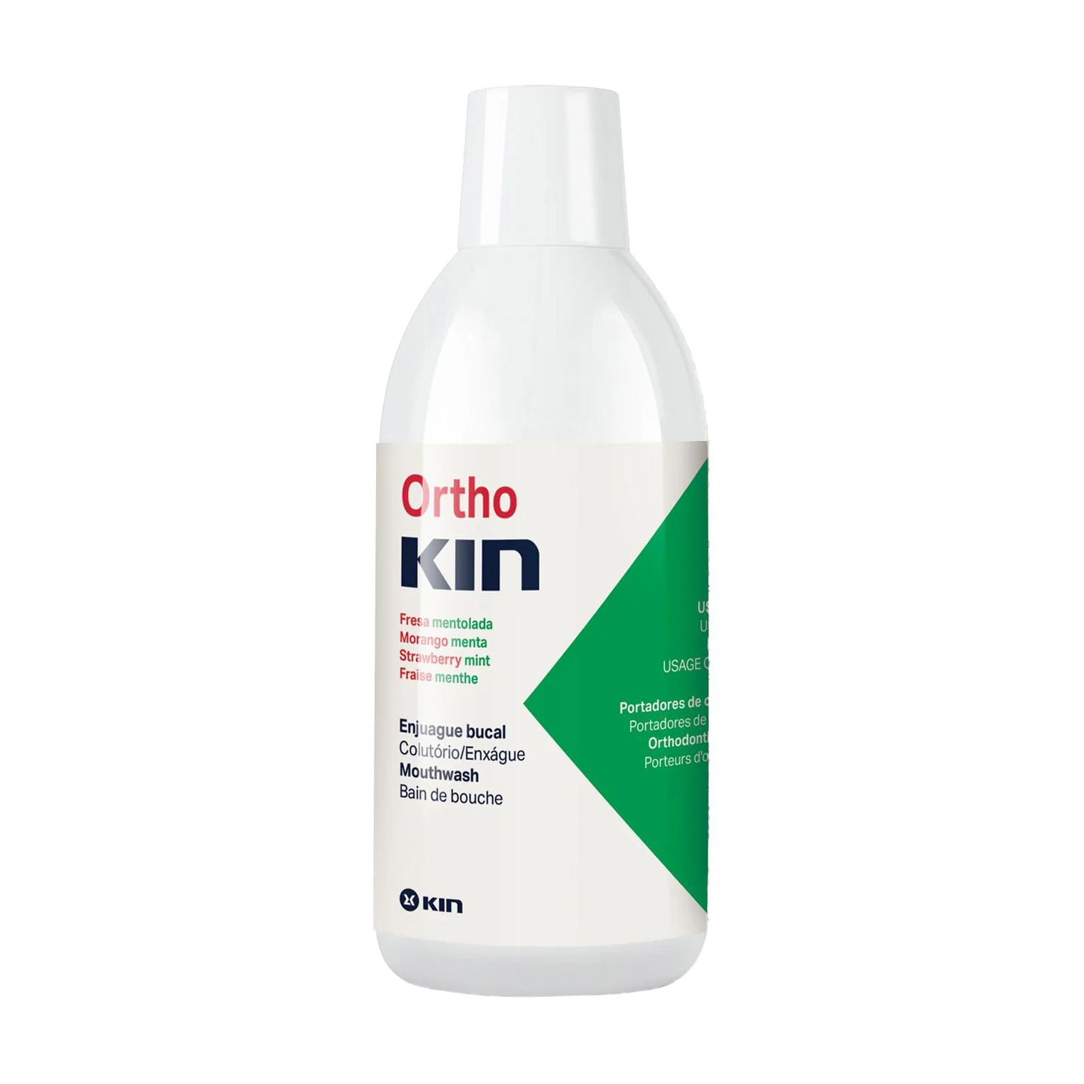 Ополіскувач для порожнини рота Kin Ortho Mouthwash Полунична м'ята, 500 мл