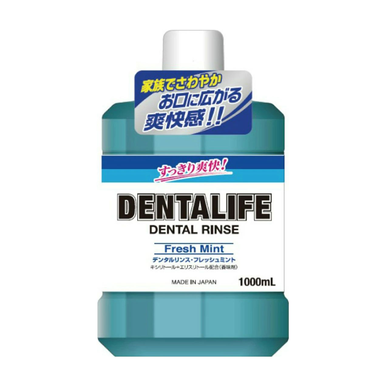 Ополіскувач для ротової порожнини Rocket Soap Dentalife Dental Rinse Свіжа м'ята, 1 л