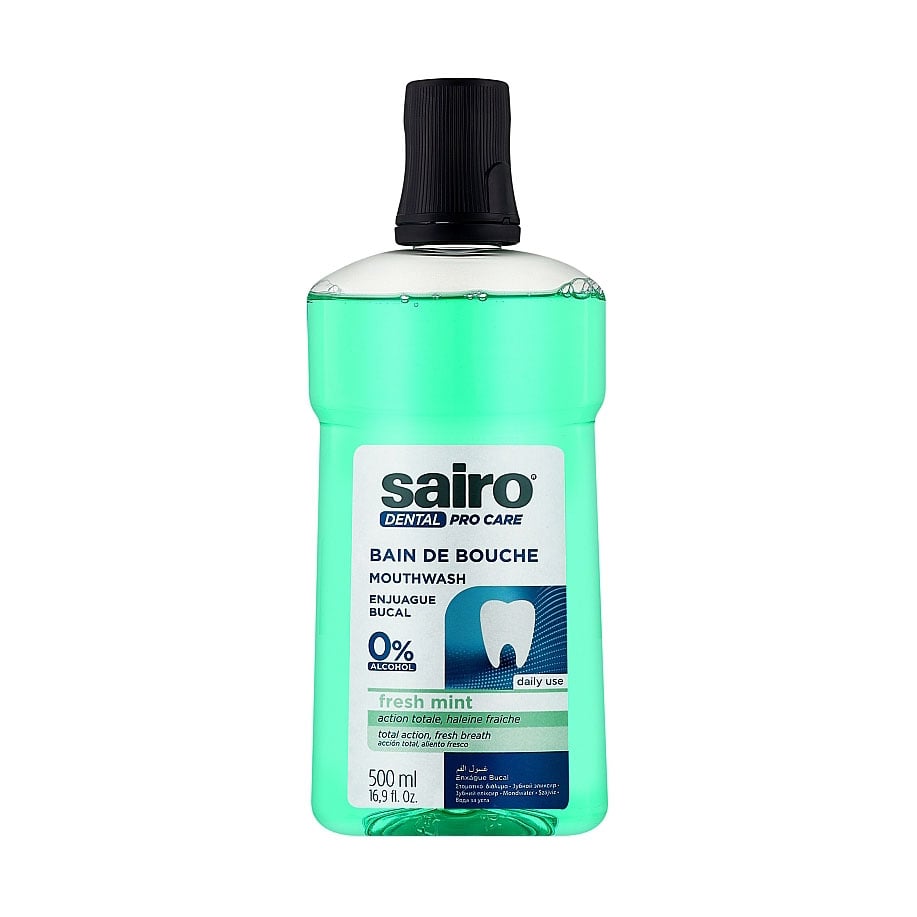 Ополіскувач для ротової порожнини Sairo Fresh Mint, 500 мл