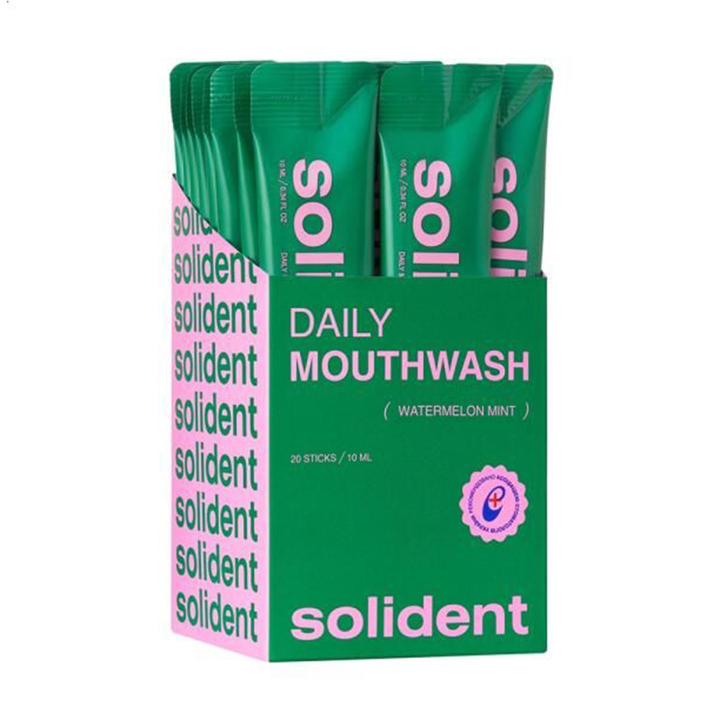 Ополіскувач для ротової порожнини в стіках Solident Daily Mouthwash, Watermelon Mint, 20*10 мл