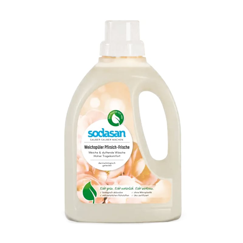 Ополіскувач для тканин Sodasan Fabric Softener для швидкого прасування, 20 циклів прання, 750 мл