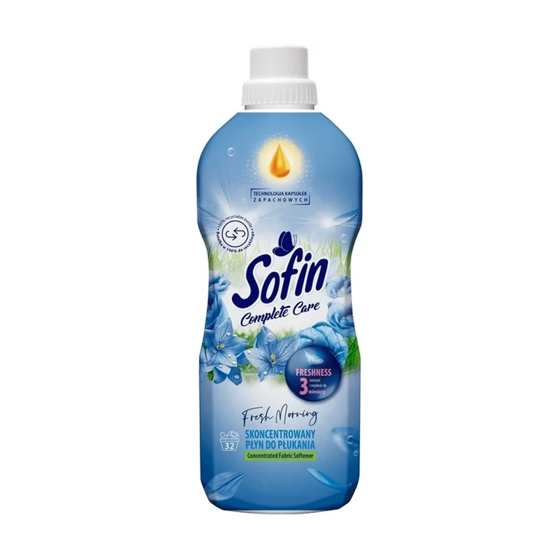 Ополіскувач для тканин Sofin Complete Care, Morning Fresh, 32 цикли прання, 800 мл