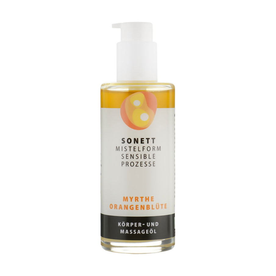 Органічна масажна олія Sonnet Massage Oil Мирт та цвіт апельсину, 145 мл