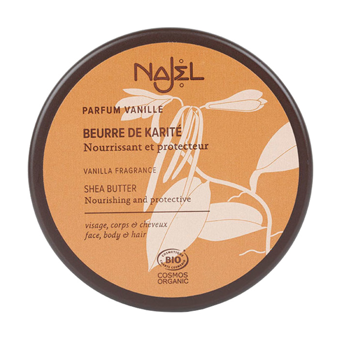 Органічна олія ши для обличчя, тіла та волосся Najel Nourishing and Protective з ваніллю, 100 г