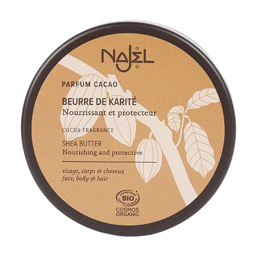 Органічна олія ши для обличчя, тіла та волосся Najel Nourishing and Protective з какао, 100 г