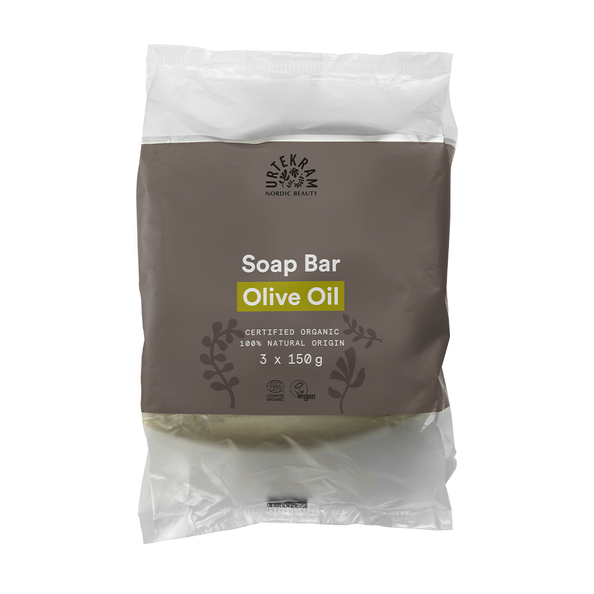 Органічне мило Urtekram Olive Oil Soap Bar, 3*150 г