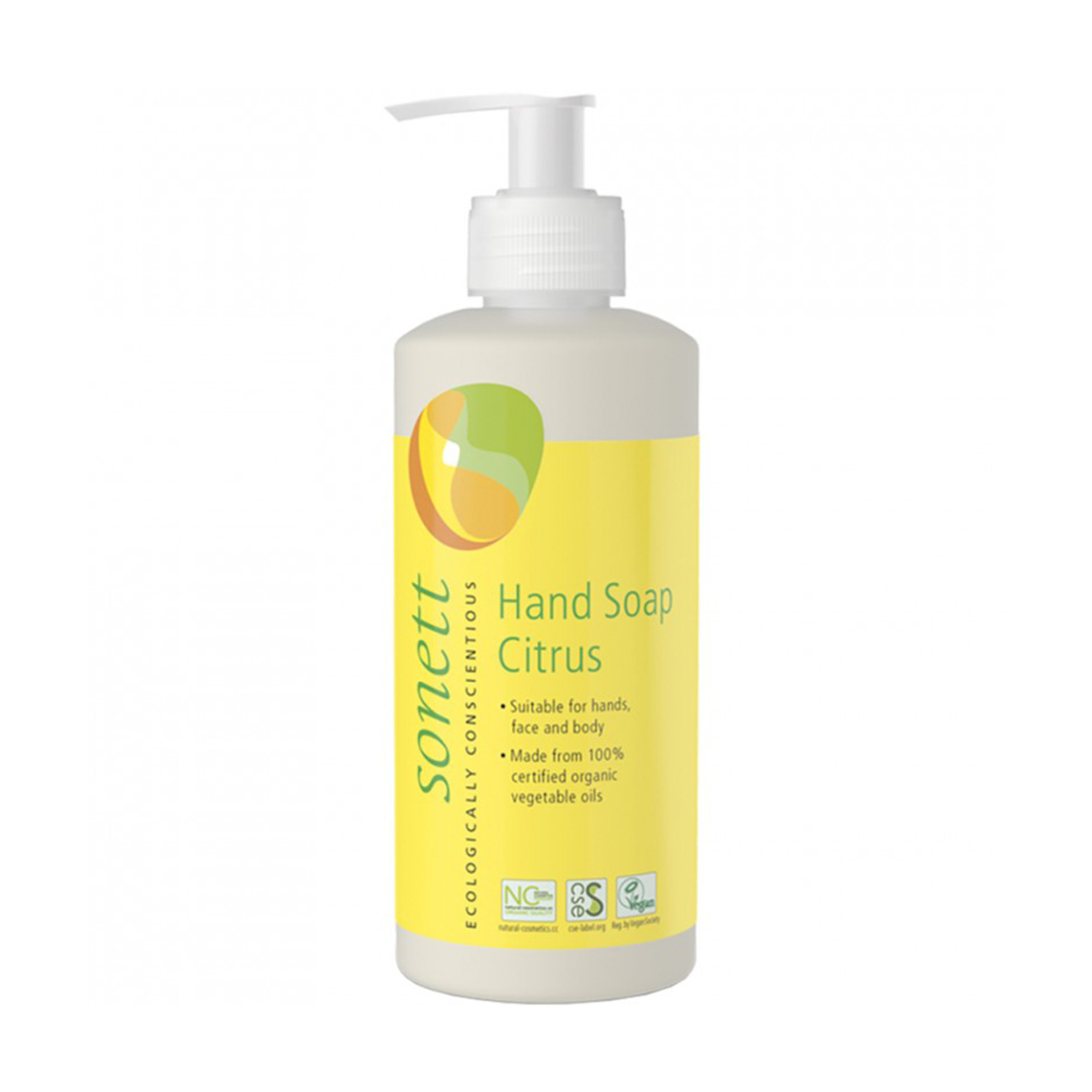 Органічне рідке мило для рук Sonett Citrus Hand Soap Лимон, 300 мл