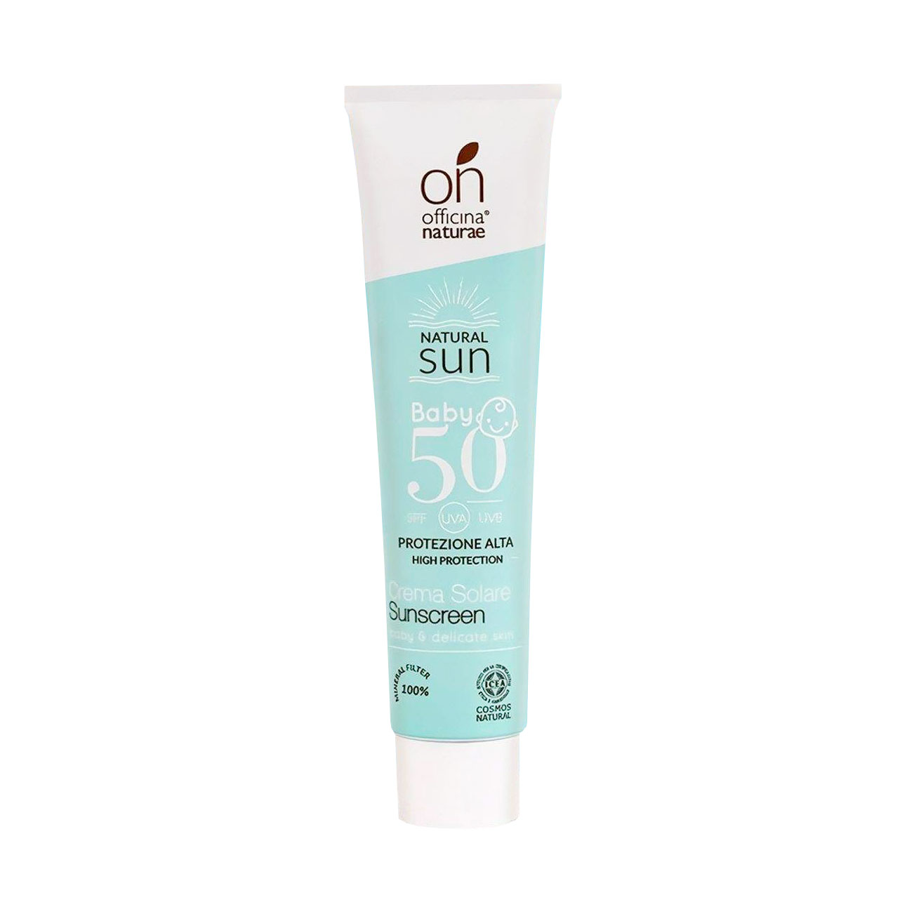 Органічний дитячий сонцезахисний флюїд Officina Naturae Natural Sun Baby Cream SPF 50, 75 мл