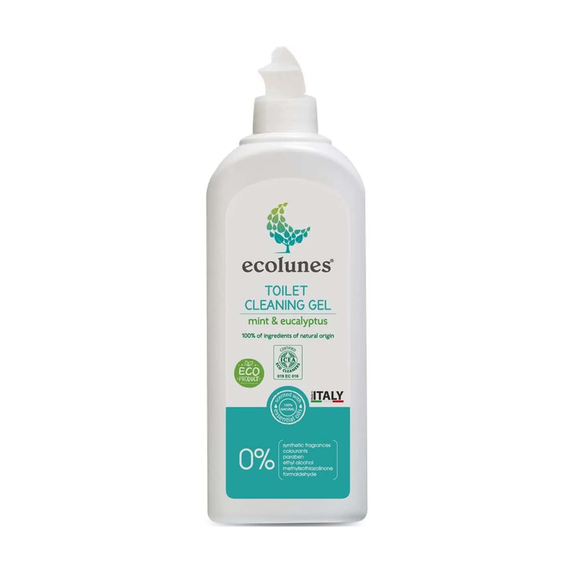 Органічний гель для очищення туалету Ecolunes Toilet Cleaning Gel з ароматом м'яти та евкаліпту, 500 мл