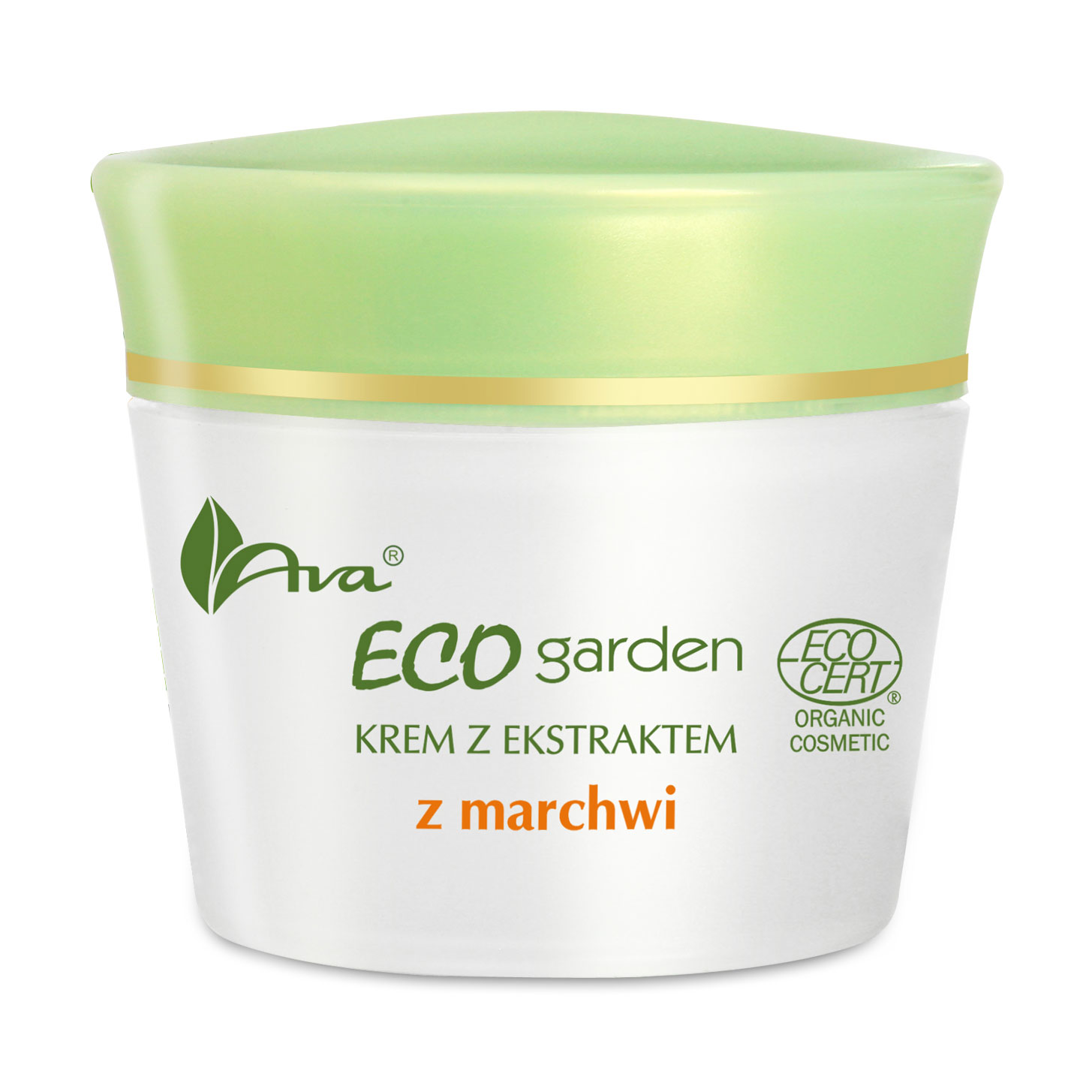 Органічний крем для обличчя AVA Laboratorium Eco Garden Certified Organic Cream With Carrot з екстрактом моркви, 50 мл