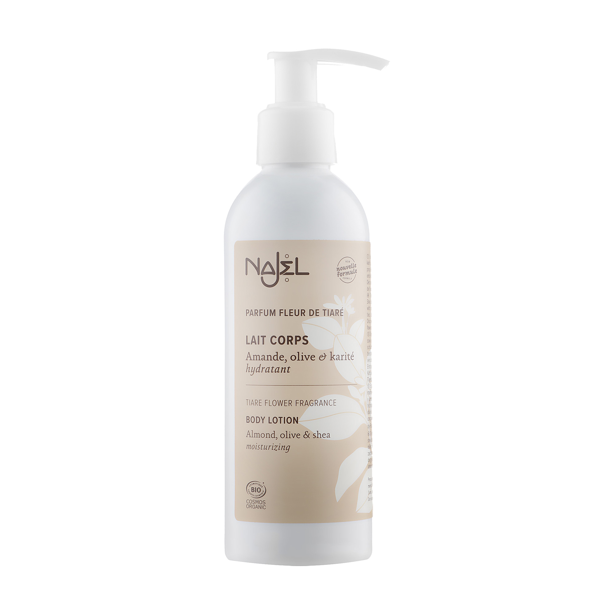 Органічний лосьйон для тіла Najel Tiare Flower Fragrance Body Lotion з квіткою тіаре, 200 мл