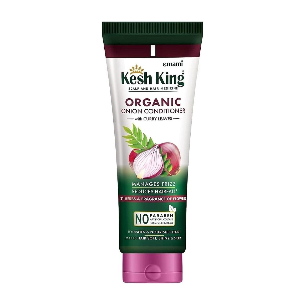 Органічний цибулевий кондиціонер для волосся Emami Kesh King Organic Onion Conditioner з листям каррі, 200 мл