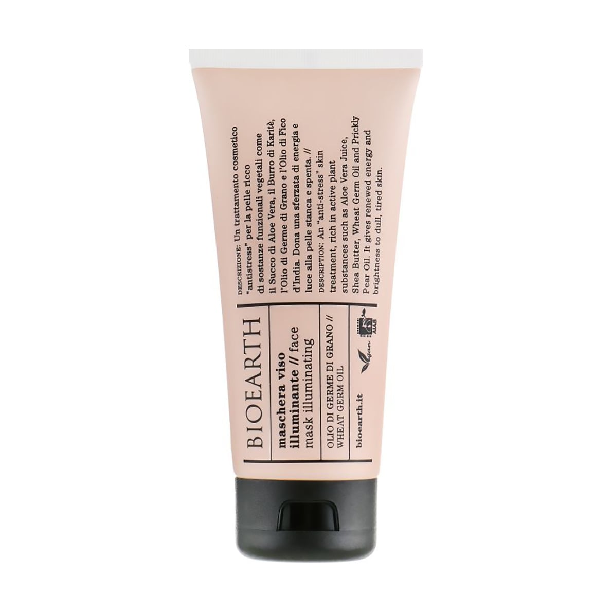 Освітлювальна маска для обличчя Bioearth Illuminating Face Mask з олією зародків пшениці, 100 мл
