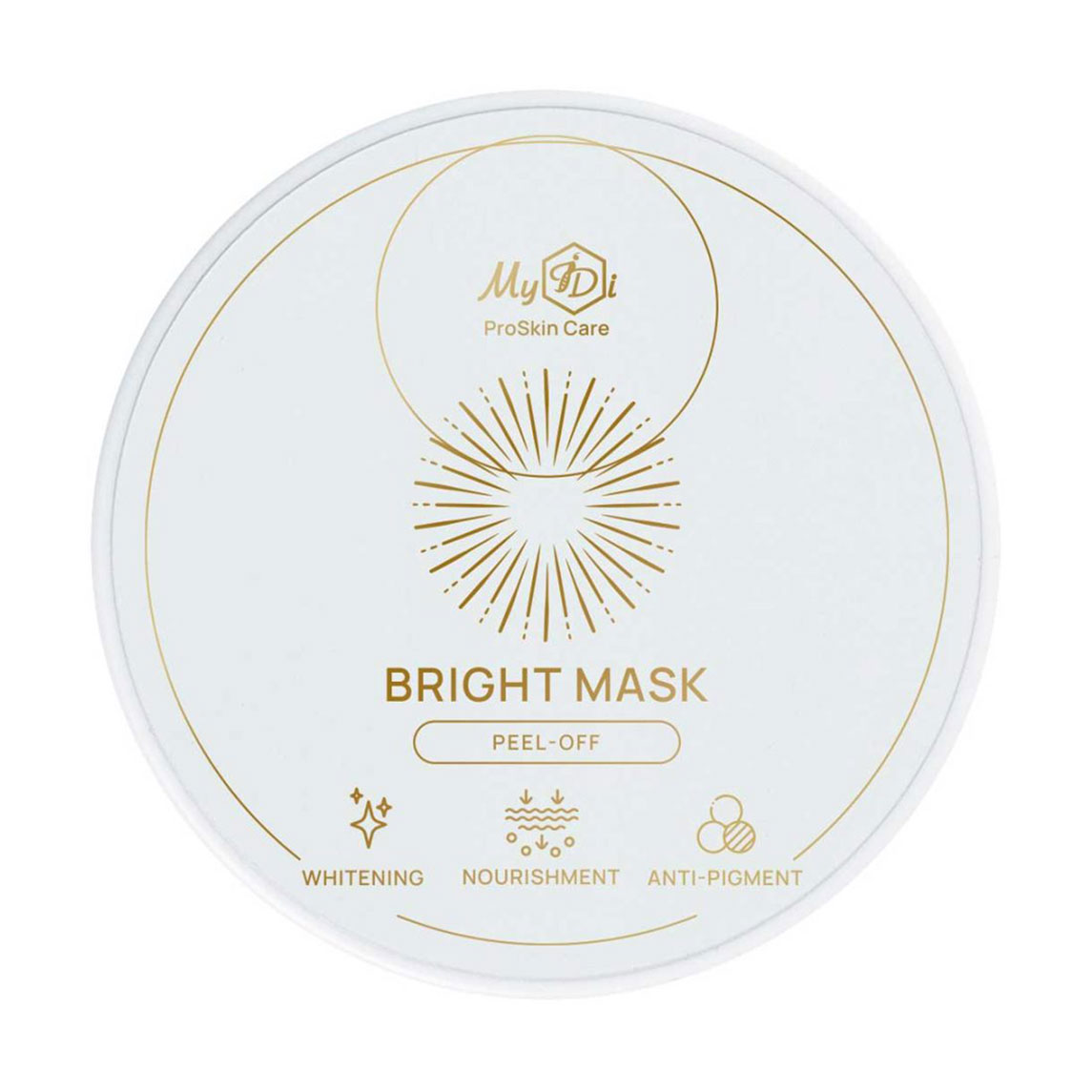 Освітлювальна маска-плівка для обличчя MyIDi Bright Peel-Off Mask для всіх типів шкіри, 50 мл