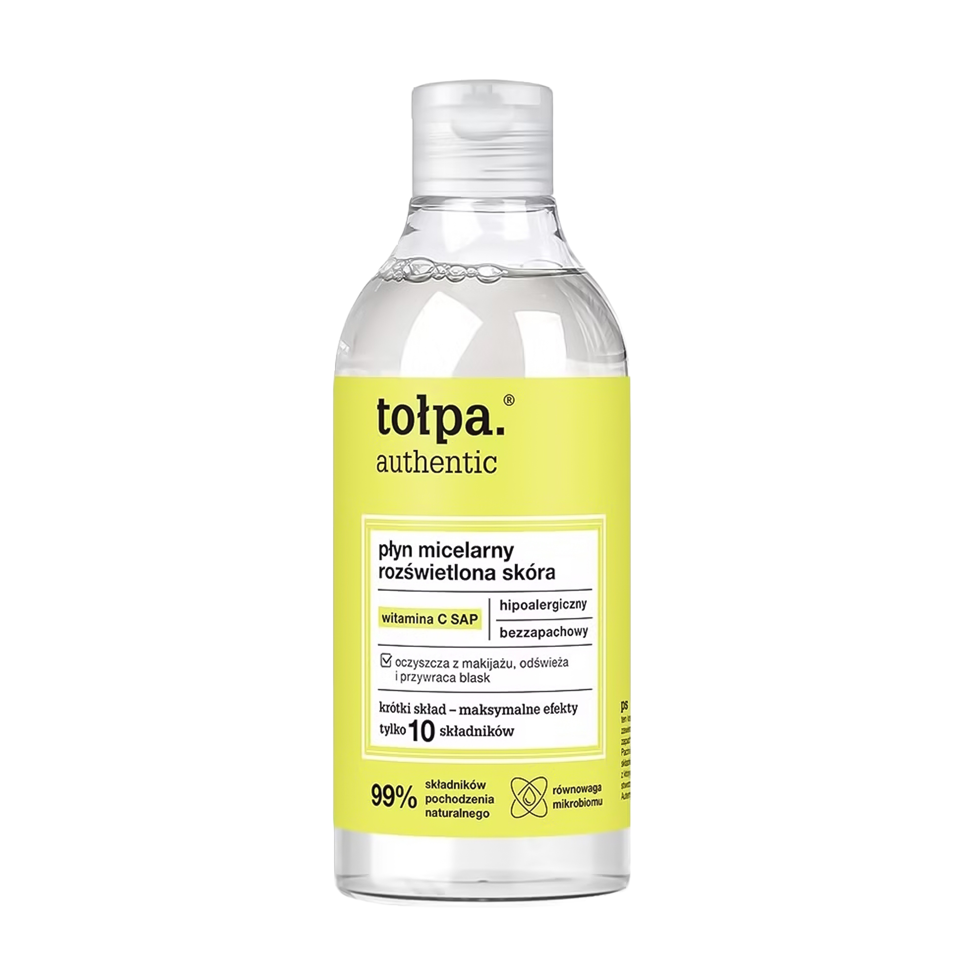 Освітлювальна міцелярна вода Tolpa Authentic Micellar Water, 300 мл