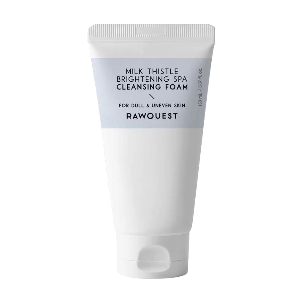 Освітлювальна очищувальна пінка для обличчя Rawquest Milk Thistle Brightening SPA Cleansing Foam з розторопшею, 150 мл
