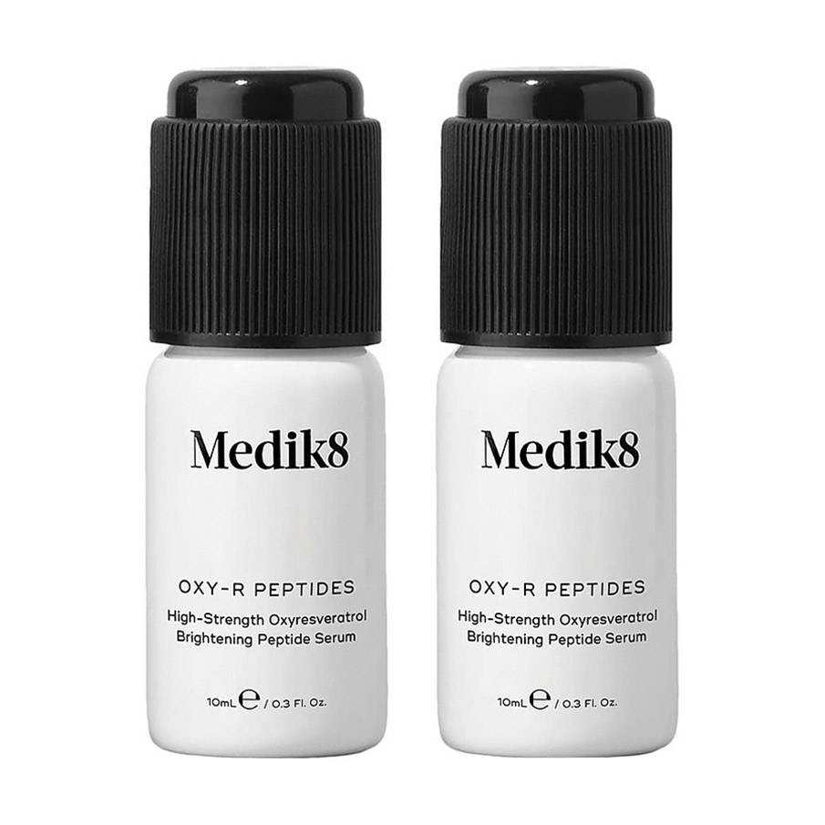Освітлювальна пептидна сироватка для обличчя Medik8 Oxy-R Peptides з висококонцентрованим оксиресвератролом, 2*10 мл