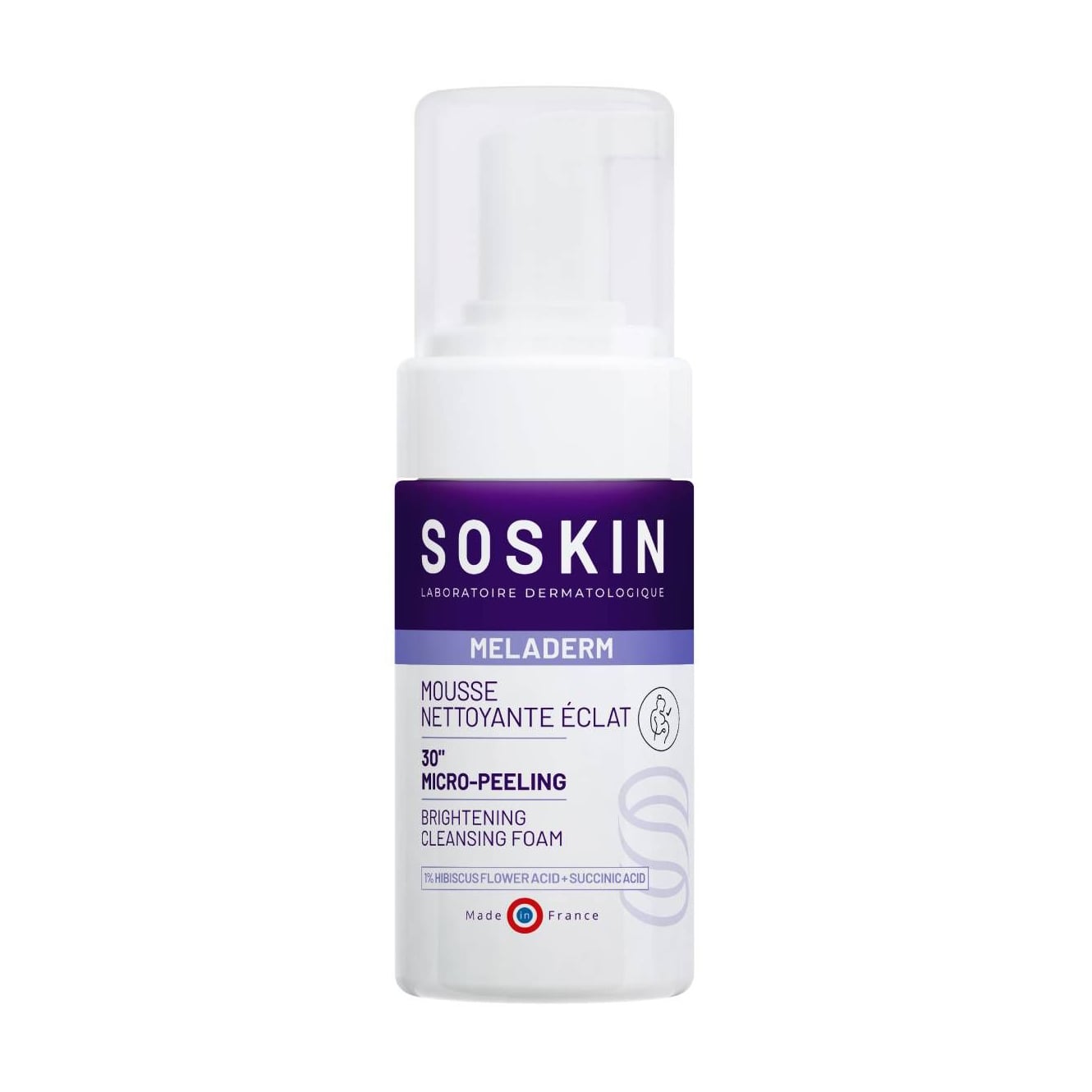 Освітлювальна пінка для вмивання Soskin Meladerm Brightening Cleansing Foam, 100 мл