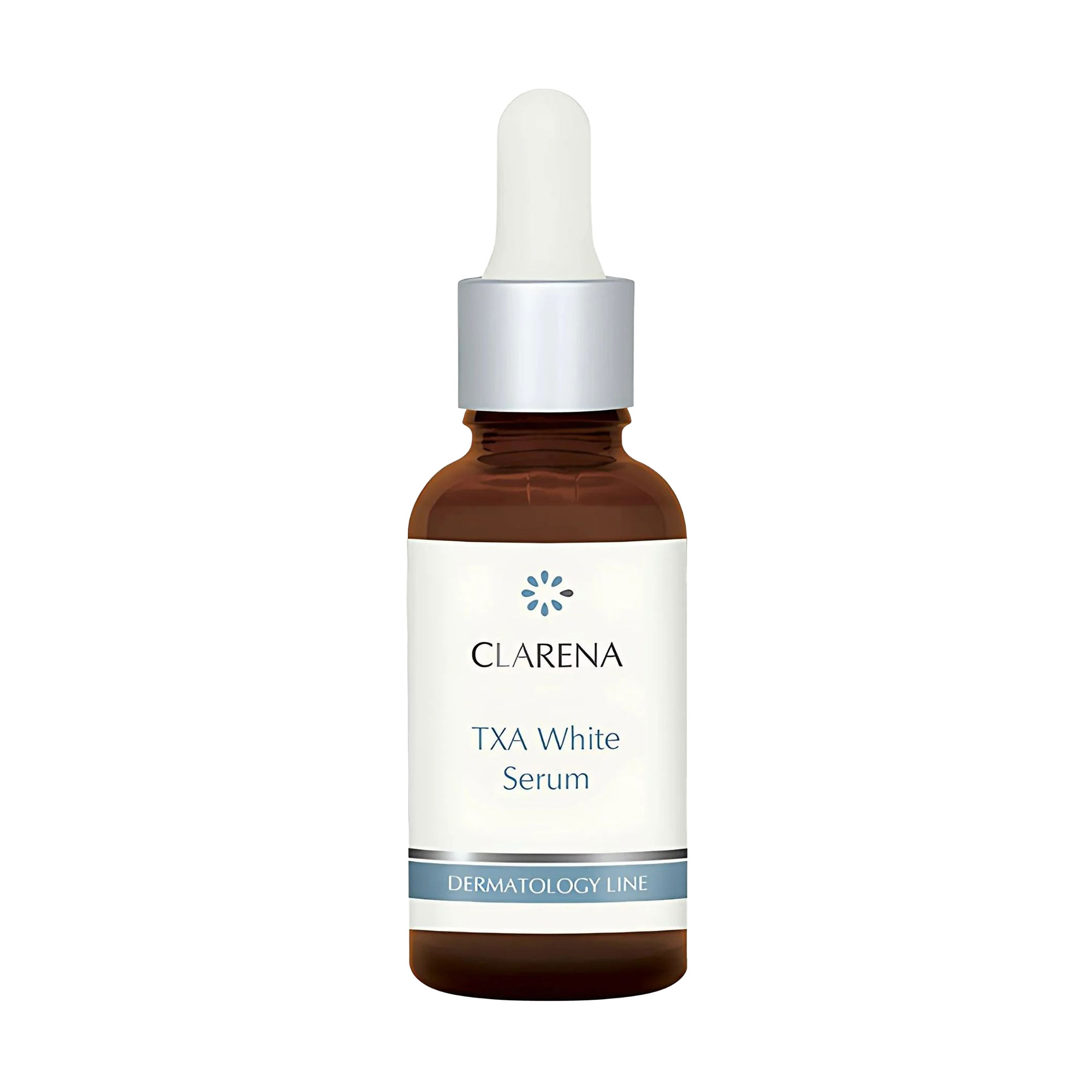 Освітлювальна сироватка Clarena Dermatology Line TXA White Serum для шкіри схильної до гіперпігментації, нерівного тону, себореї, 30 мл