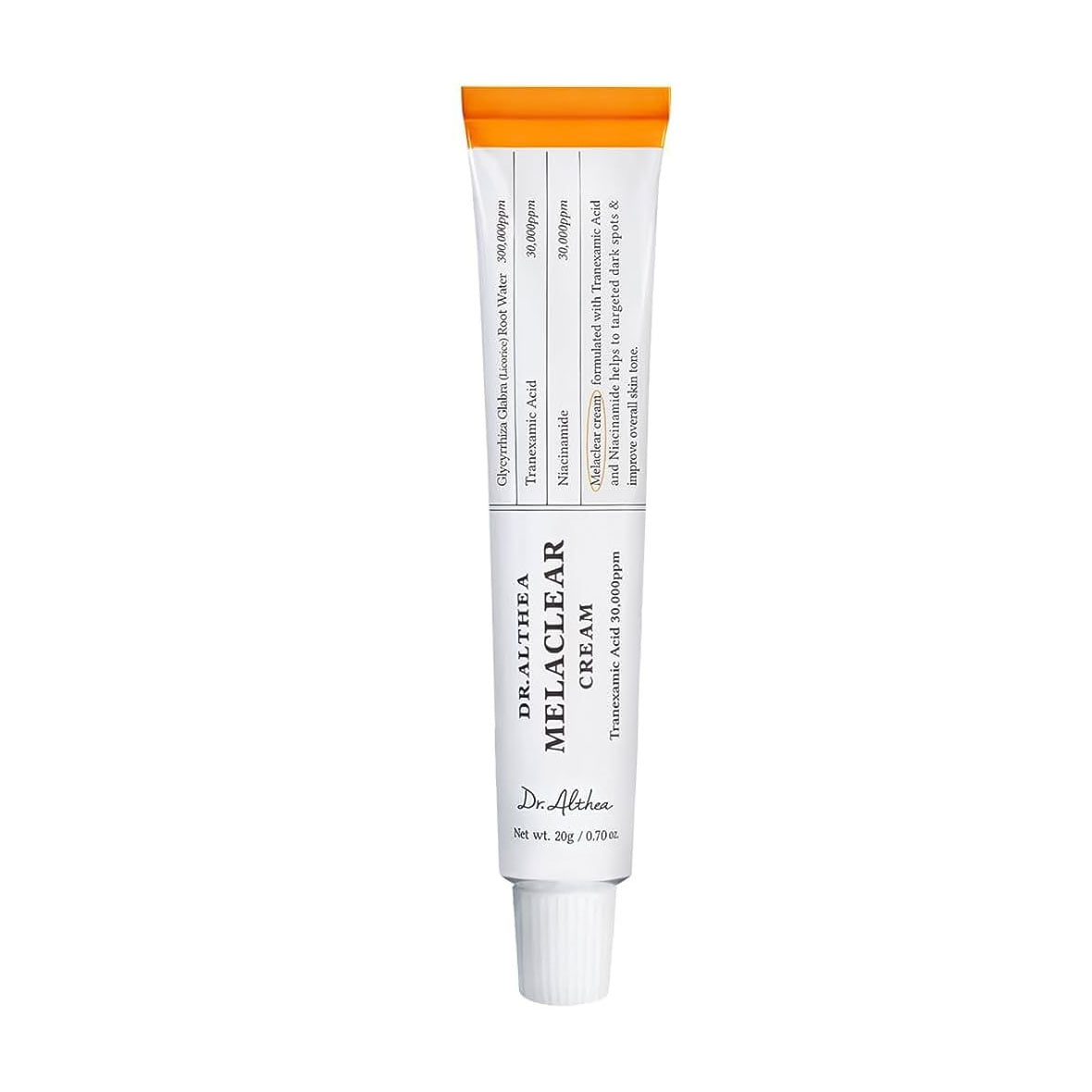 Освітлювальний крем для обличчя Dr. Althea Melaclear Cream проти пігментації, 20 г