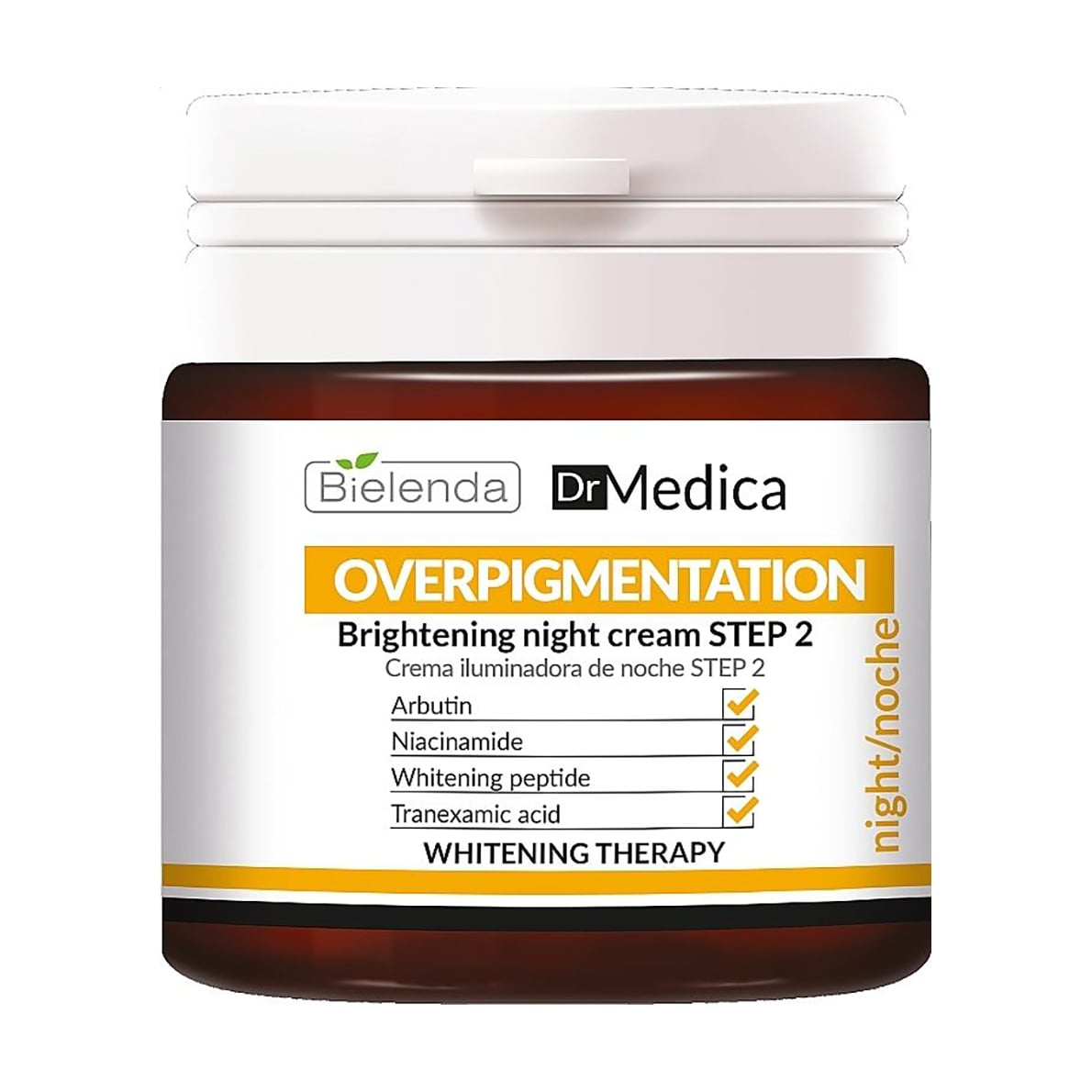 Освітлювальний нічний крем для обличчя Bielenda Dr Medica Overpigmentation Brightening Night Cream Step 2, 50 мл