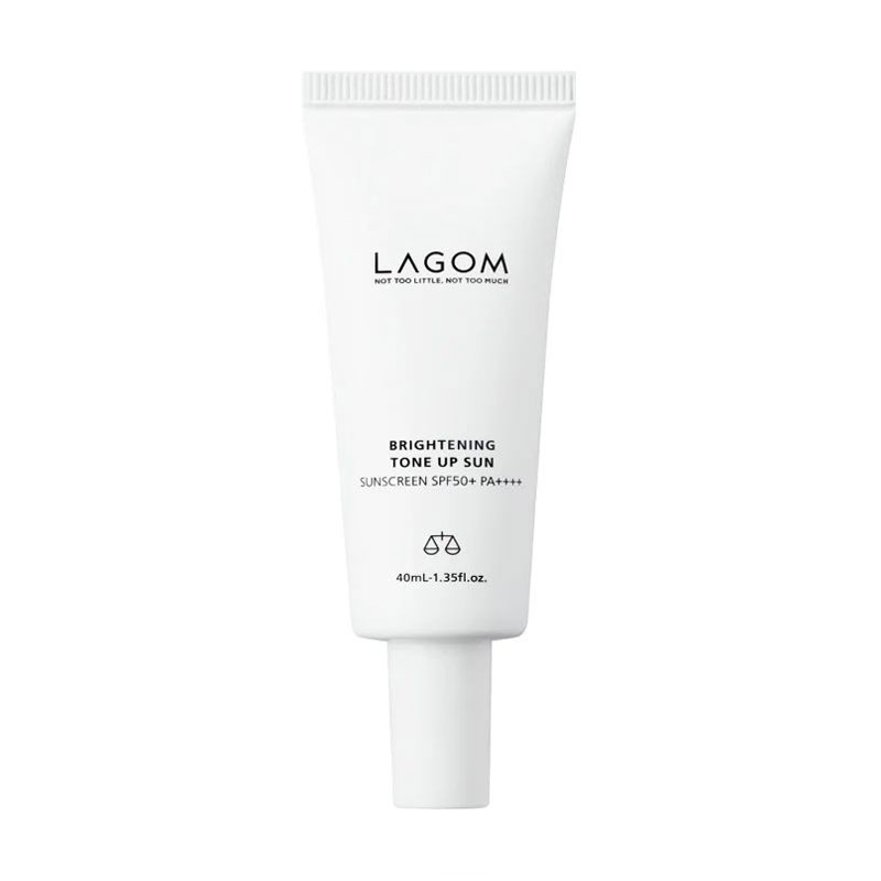 Освітлювальний сонцезахисний крем для обличчя LAGOM Brightening Tone Up Sun Sunscreen SPF 50+ PA++++, 40 мл
