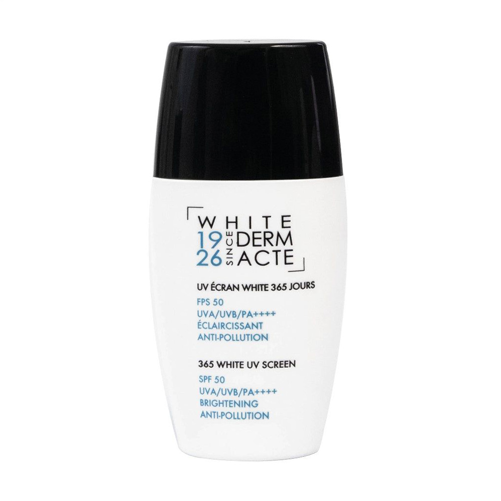 Освітлювальний захисний крем для обличчя Academie White Derm Acte 365 White UV Screen SPF 50 UVA/UVB/PA++++ 365 днів, 30 мл
