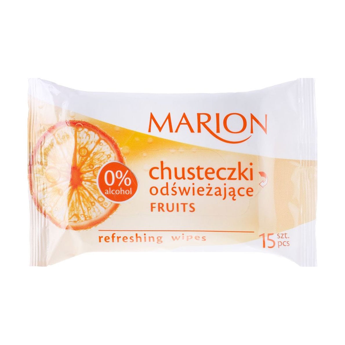 Освіжальні серветки Marion Fruits Refreshing Hand Wipes, 15 шт