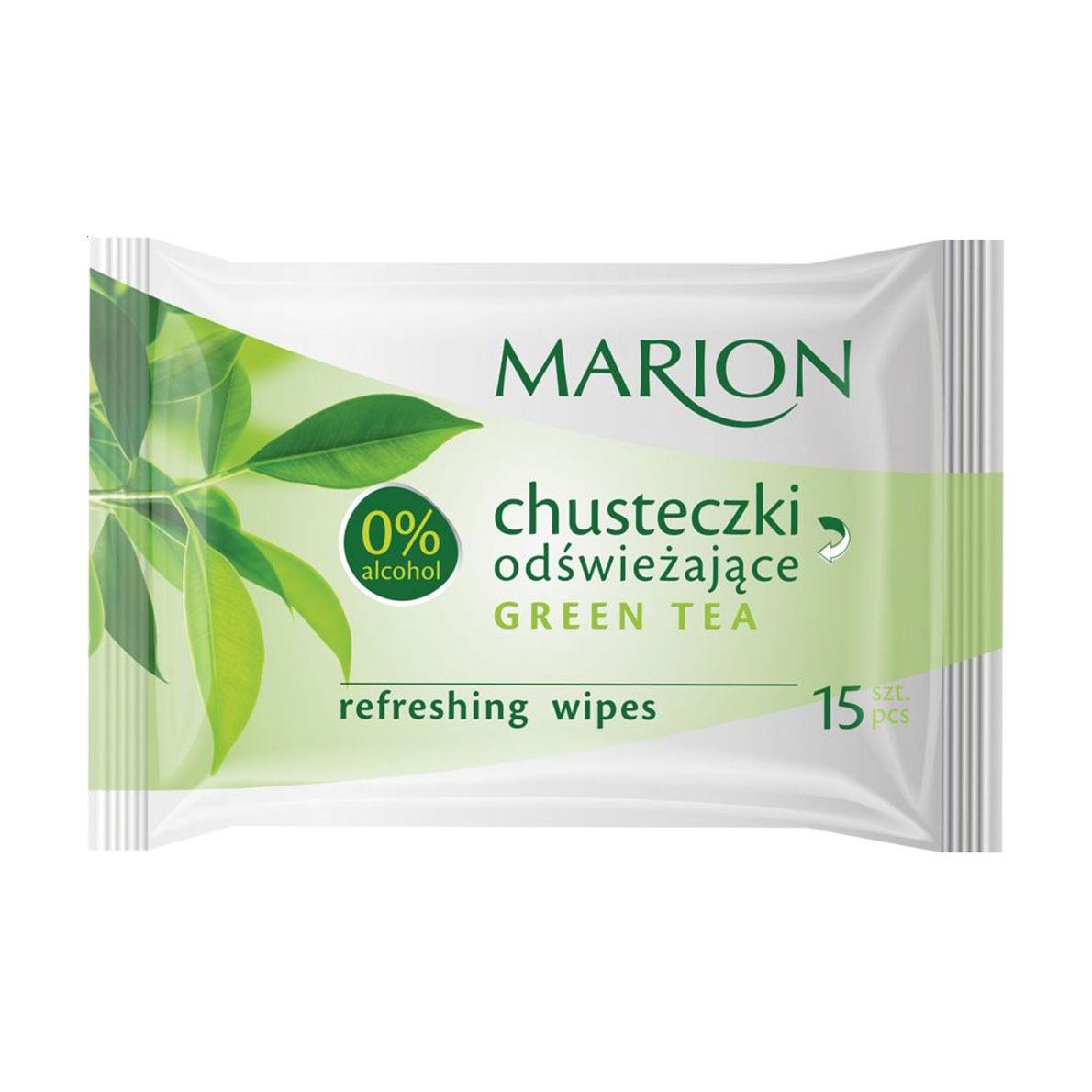 Освіжальні серветки Marion Green Tea Refreshing Hand Wipes, 15 шт