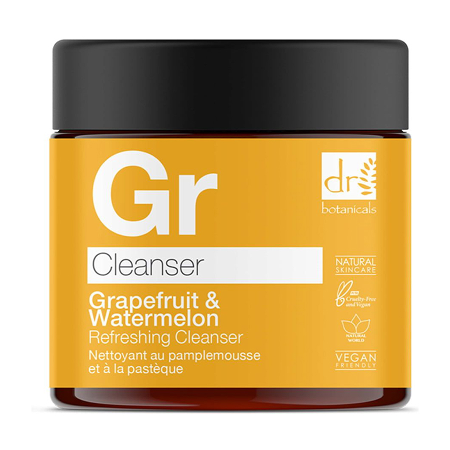 Освіжальний очищувальний засіб для обличчя Dr. Botanicals Grapefruit &amp; Watermelon Refreshing Cleanser з грейпфрутом та кавуном, 60 мл