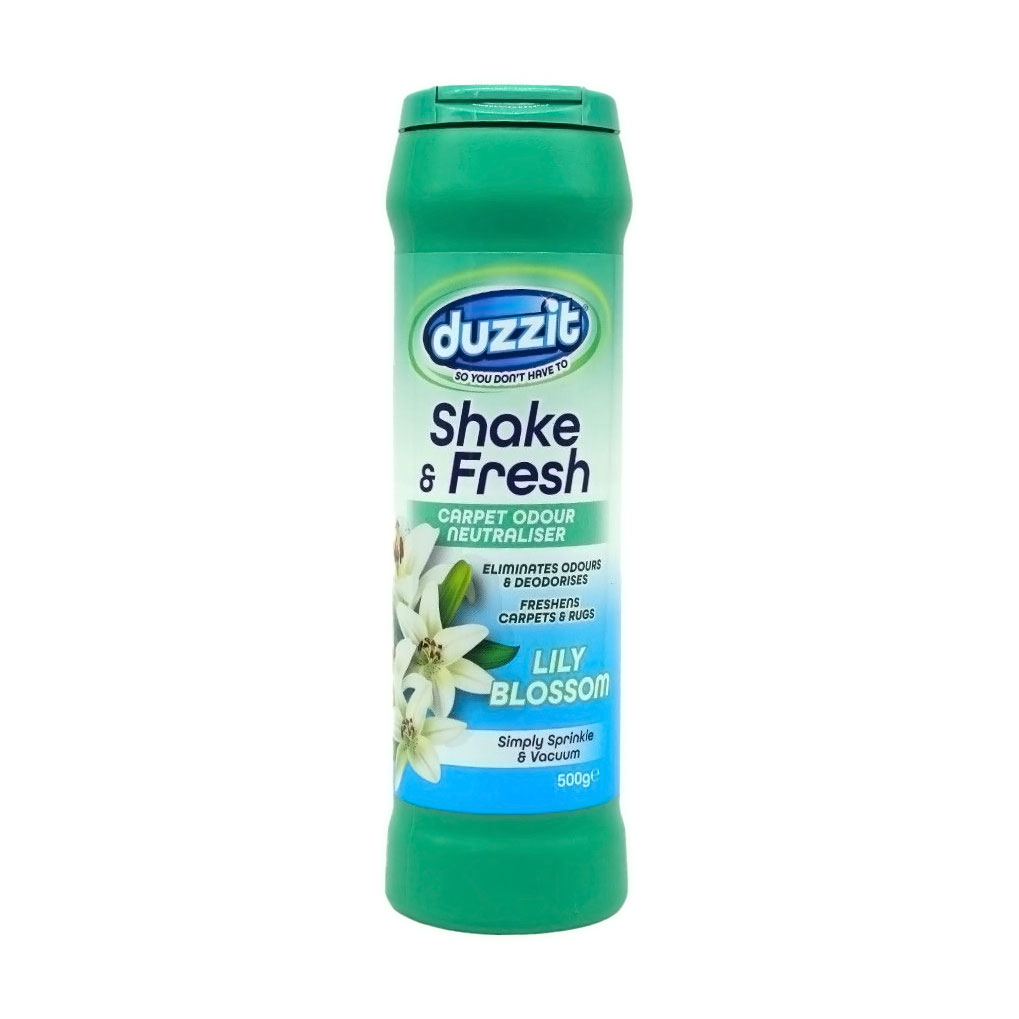 Освіжувач для килимів з нейтралізацією запаху Duzzit Shake &amp; Fresh Carpet Odour Neutraliser, Лілія, 500 г