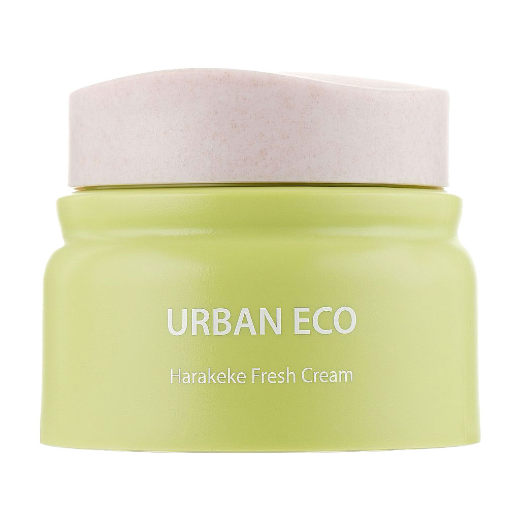 Освіжувальний крем для обличчя The Saem Urban Eco Harakeke Fresh Cream з екстрактом новозеландського льону, 60 мл