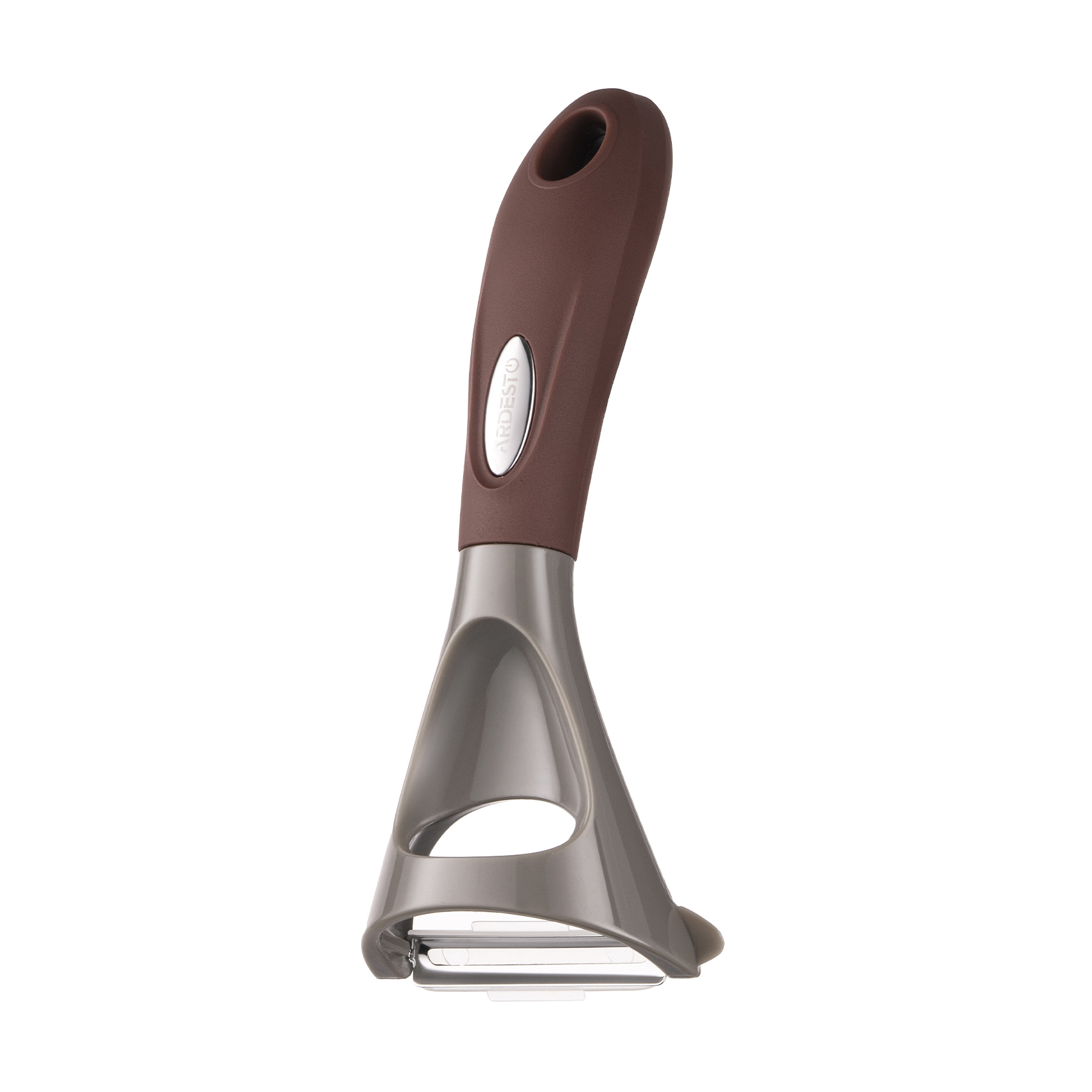Овочечистка Ardesto Gemini сіро-коричнева, 19 см (AR2157PG)