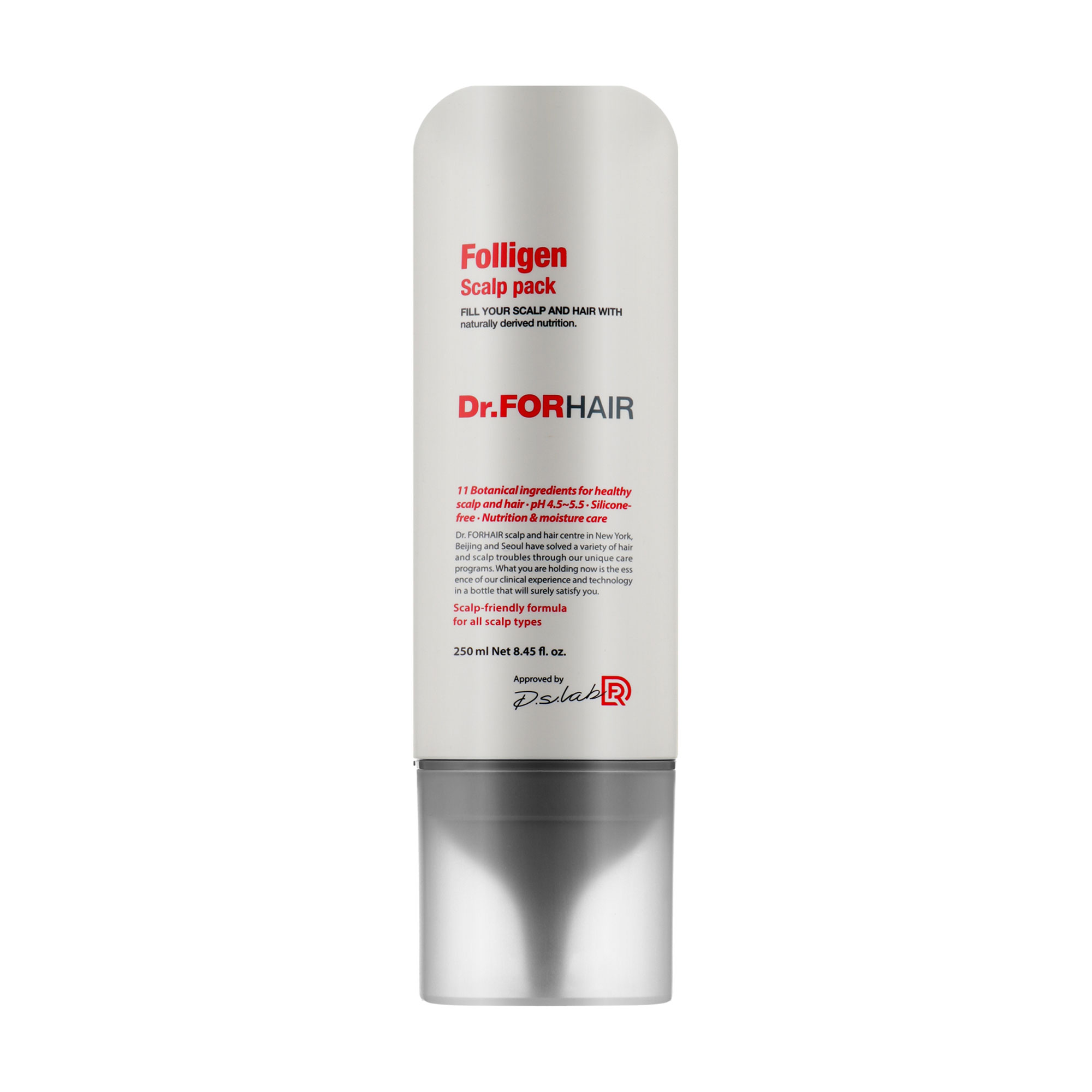 Оздоровлювальна маска для шкіри голови Dr.FORHAIR Folligen Scalp Pack, 250 мл