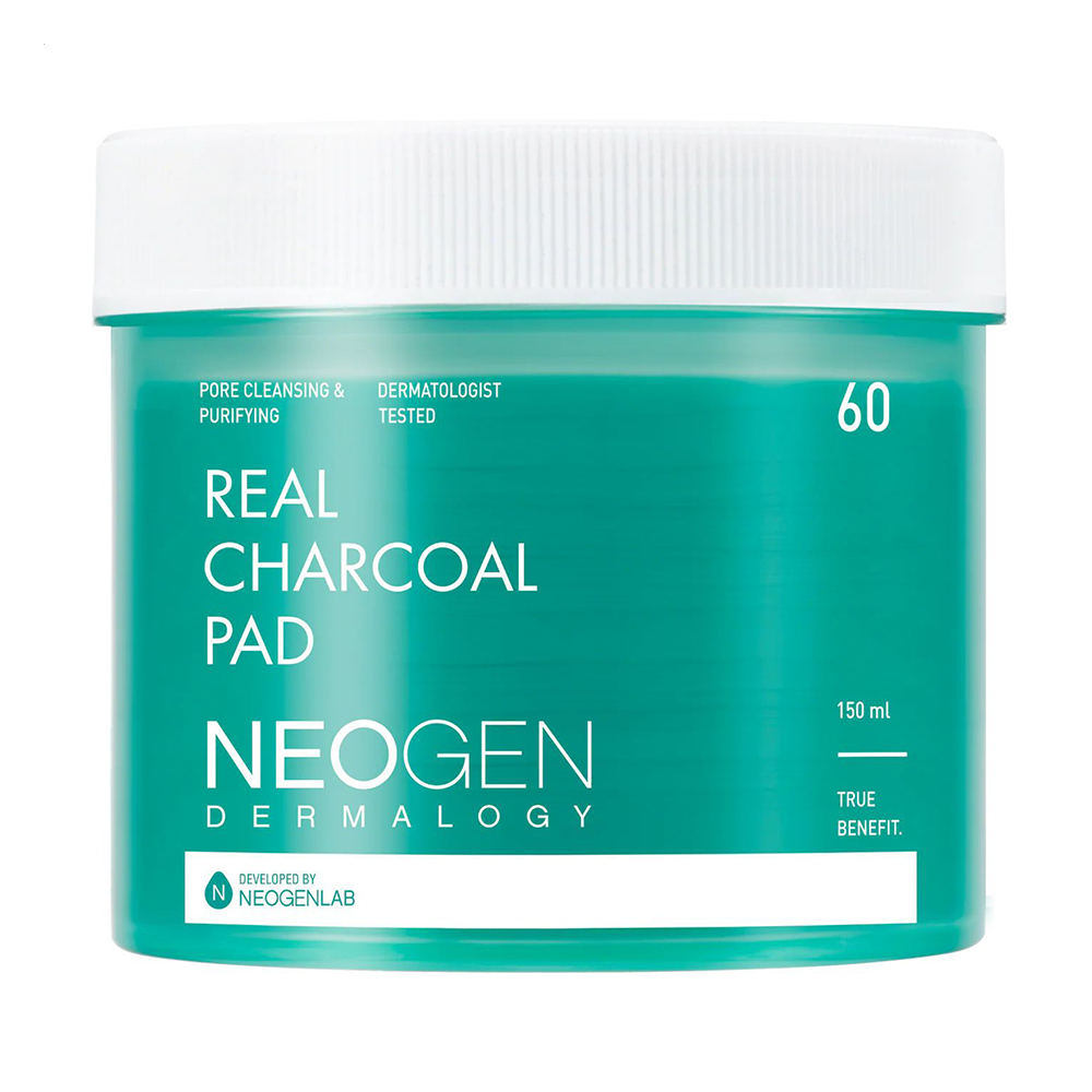 Пади для обличчя Neogen Dermalogy Real Charcoal Pad з вугіллям, 150 мл, 60 шт