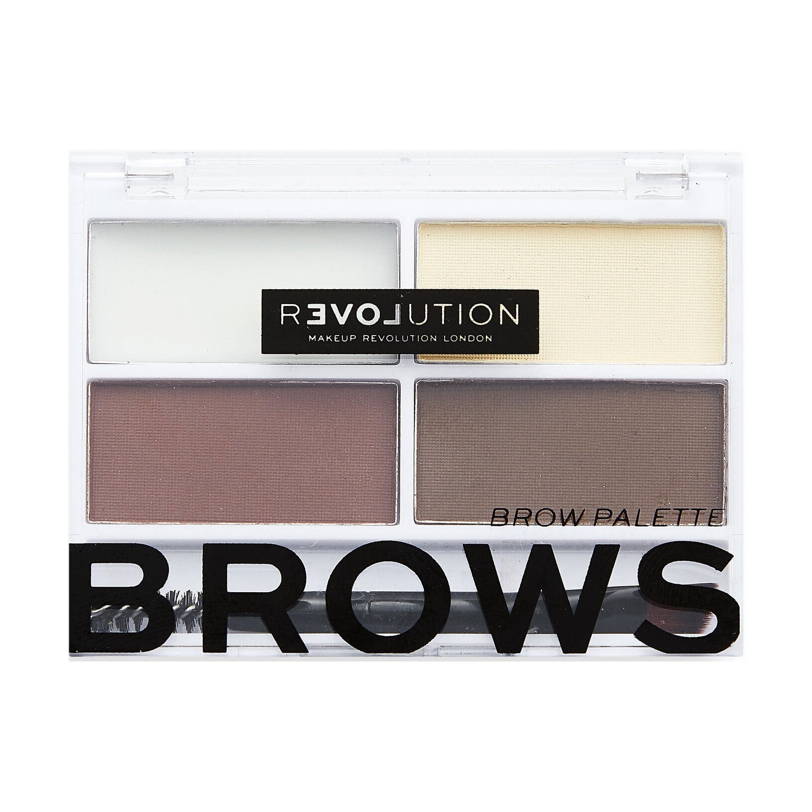 Палетка для брів Relove by Revolution Colour Cult Brow Palette, Dark, 3.2 г